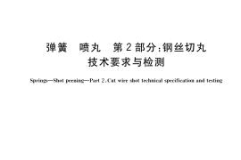 GB／T 31214.2-2021 弹簧 喷丸 第2部分：钢丝切丸技术要求与检测