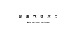 GB／T 10952-2005 矩形花键滚刀