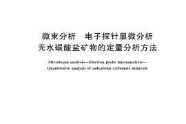 GB／T 43749-2024 微束分析 电子探针显微分析 无水碳酸盐矿物的定量分析方法