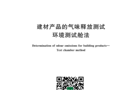 GB／T 43353-2023 建材产品的气味释放测试 环境测试舱法