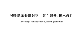 GB／T 25364.1-2021 涡轮增压器密封环 第1部分：技术条件