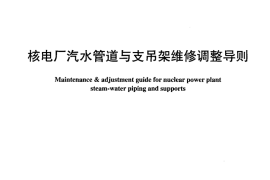 DLT982-2005 核电厂汽水管道与支吊架维修调整导则