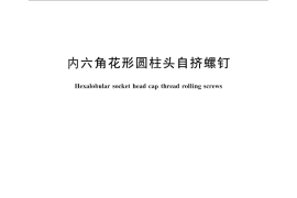GB／T 6564.1-2014 内六角花形圆柱头自挤螺钉