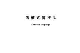 CJT156-2001 沟槽式管接头